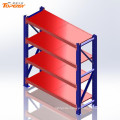 adjustable iron 4 layer shelf rack for storage system